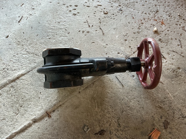 Crane 4" Iron Clamp Gate Valve