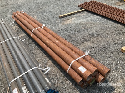 Quantity of (10) 5 in x 3/8 in x 12 ft Wall Pipe Metalli vari