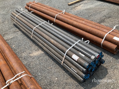 Quantity of (36) 2 1/2 in Sched. 40 Galvanized 10 ft P.V.C. Coated Pipe