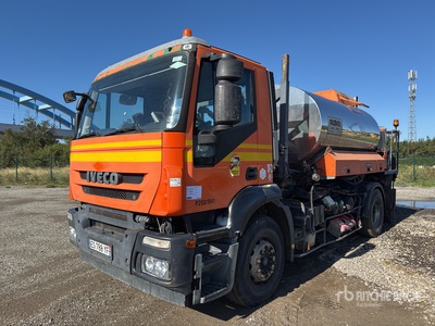 2007 Iveco Trakker AD 190 S31K 4x2 Camion Amplirol Avec Citerne A Bitume Roll-Off Truck