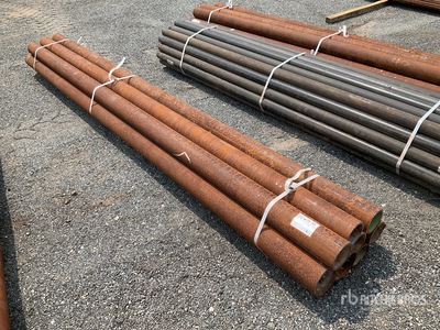 Quantity of (10) 5 in x 3/8 in x 12 ft Wall Pipe Metalli vari