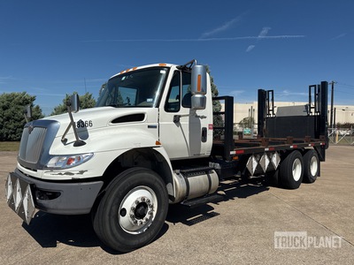2012 International Durastar 4400 6x4 Flatbed For Compressed Gas Cylinders Cab and Chassis