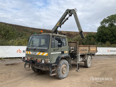 1992 Atlas-Crane on 1992 DAF AK63M7 4x4 Flatbed Truck with Crane