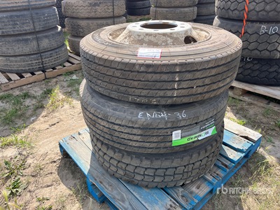 Quantity of (3) 255/70R22.5 Tires