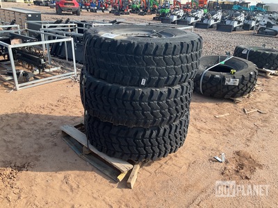 (3) Goodyear 395/85R20 Tires w/Wheels