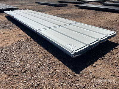Quantity of (70) 12 ft White Steel Siding/Roofing Sheets (Unused)