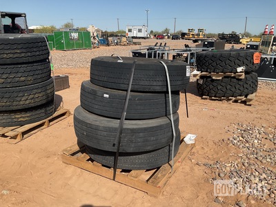 (4) Michelin 12R 22.5 Tires