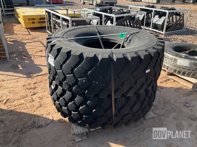 (2) Michelin 16.00R20 XZL Tires