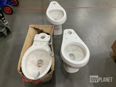 (3) Assorted Toilet Bowls & (3) Assorted Plumbing Fixtures & Hardware