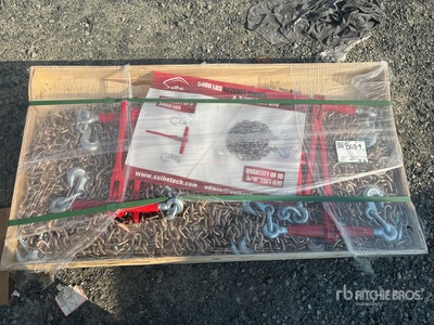 Quantity of (5) 2025 Suihe BC-9200 9200 lb Ratchet Binders & (10) 20 ft Chains (Unused)