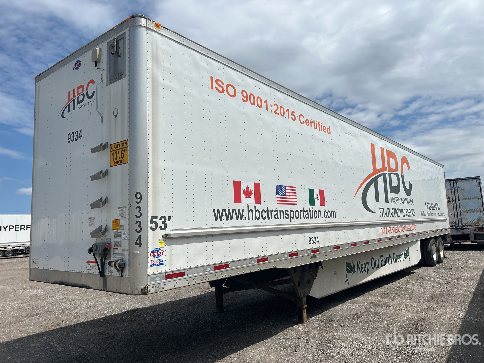 2022 Utility 4000D-X 53 ft x 102 in T/A Van Trailer
