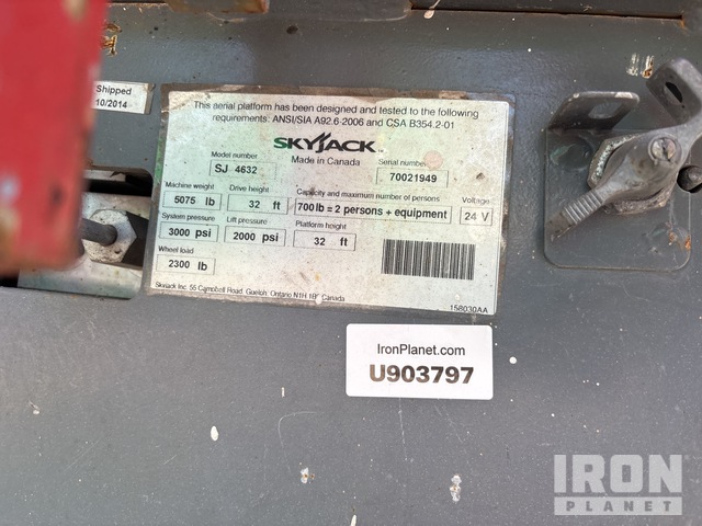 ELEVADOR TIJERA 2015 SKYJACK SJIII4632
