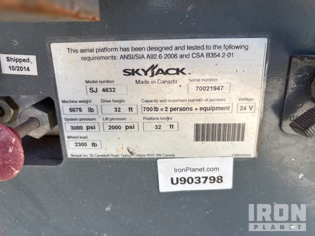 ELEVADOR TIJERA 2015 SKYJACK SJIII4632