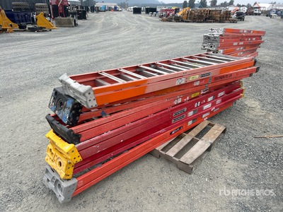 Quantity of (6) 10 ft A-frame Scala