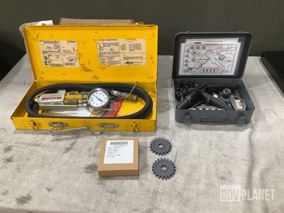 (20) Spur Gears, (1) Riveter Kit, (2) Inflator Gages & Assorted Items