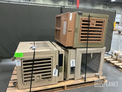 (3) Animal Cage Enclosures