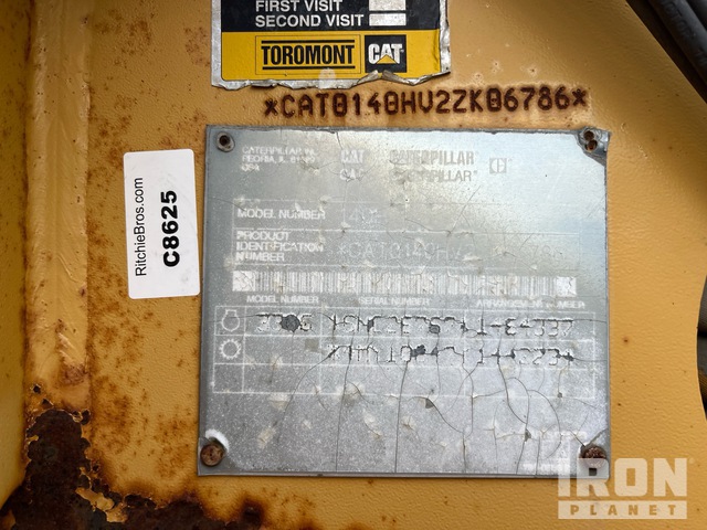 MOTOCONFORMADORA CATERPILLAR 140H 2001