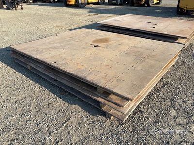 Quantity of (6) 10 ft x 8 ft (1 in Thick) Road Stahlplatten