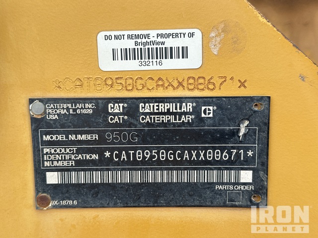 CARGADOR FRONTAL 2004 CATERPILLAR 950GSERIESII