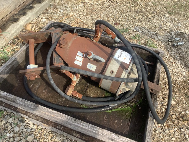 Eskridge 77 Hydraulic Digger Drill Head w/Hoses & Mount