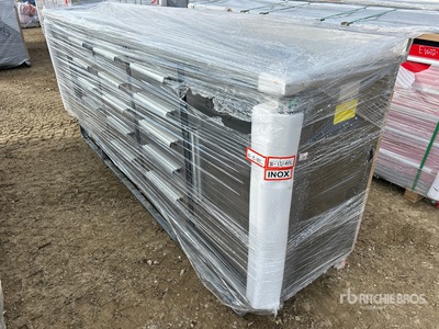 10FT-15D-2-01C 10 ft 15-Drawer Banco de trabajo (Unused)