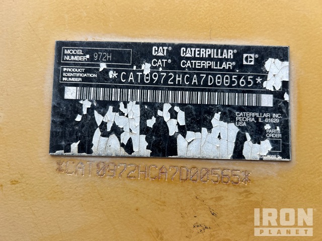 CARGADOR FRONTAL CATERPILLAR 972H