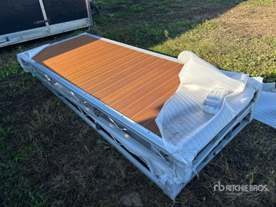 Quantity of (2) 2024 BYT BDF412 4 ft x 10 ft Aluminum Boat Dock Section Kit (Unused)
