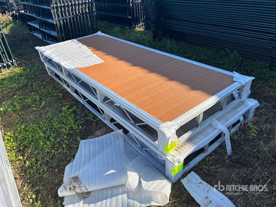 Quantity of (2) 2024 BYT BDF412 4 ft x 10 ft Aluminum Boat Dock Section Kit (Unused)