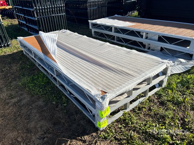 Quantity of (2) 2024 BYT BDF412 4 ft x 10 ft Aluminum Boat Dock Section Kit (Unused)