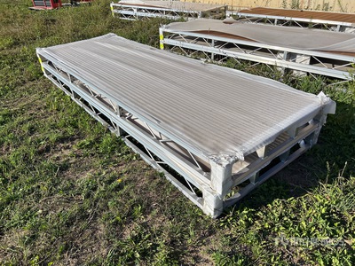 Quantity of (2) 2025 BYT BDF410 4 ft x 12 ft Aluminum Boat Dock Section Kit (Unused)
