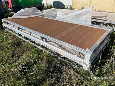 Quantity of (2) 2025 BYT BDF410 4 ft x 12 ft Aluminum Boat Dock Section Kit (Unused)