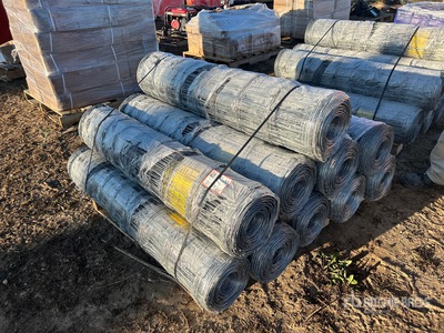 Quantity of (10) 2024 BYT FFC762 330 ft x 4 ft Galvanized Farm Clôture (Unused)