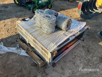 Quantity of (16) 2025 BYT BW04 656 ft 4 Barbs Barbed Wire (Unused)
