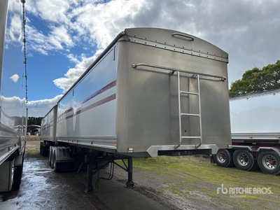 2009 Graham Lusty 7.9 m Tri/A B-Double Lead Sliding Hinterkipper