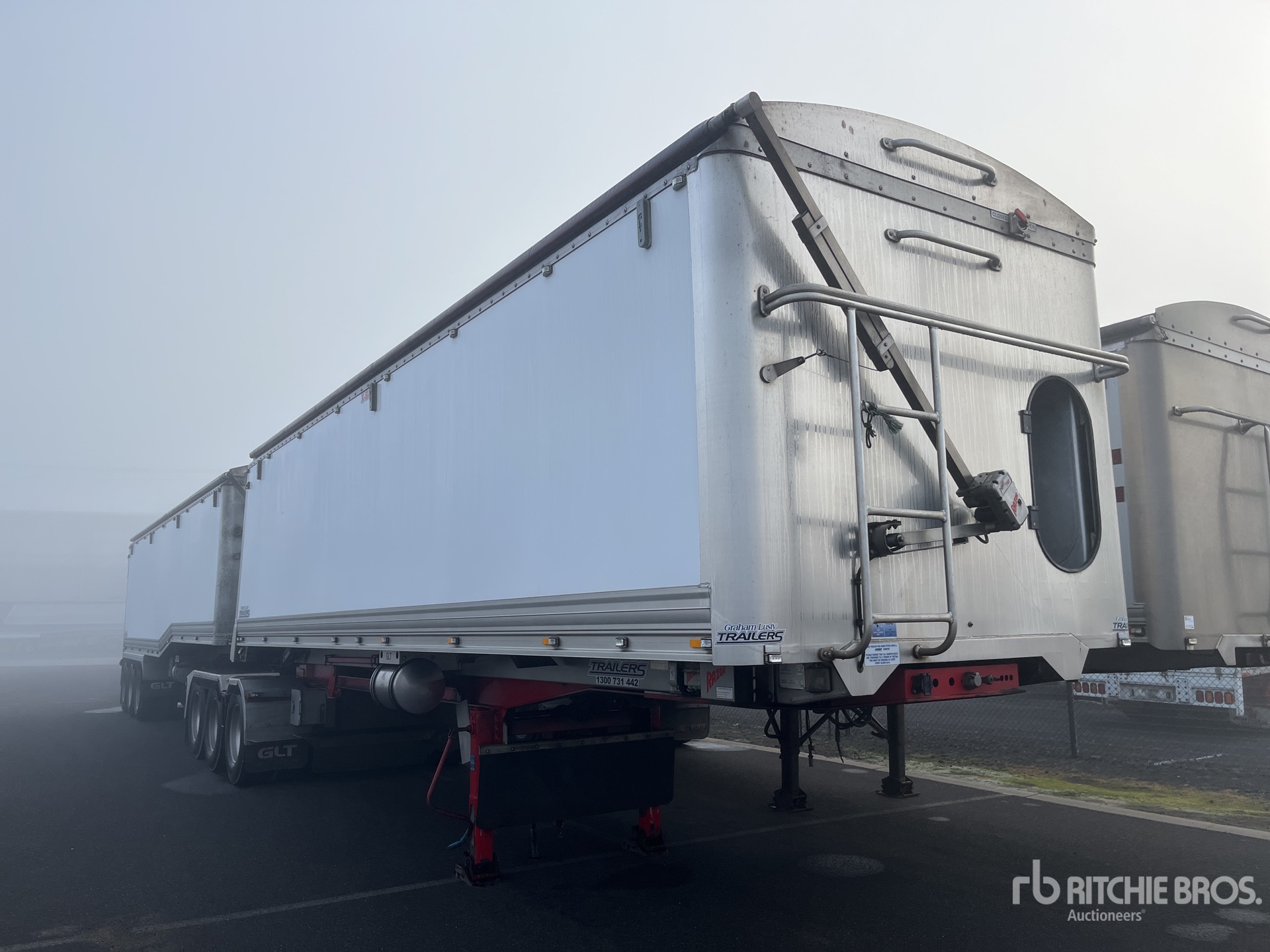 2021 GLT 8.6 m Tri/A B-Double Lead Sliding End Dump Trailer