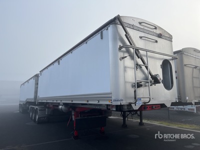 2021 GLT 8.6 m Tri/A B-Double Lead Sliding End Dump Trailer