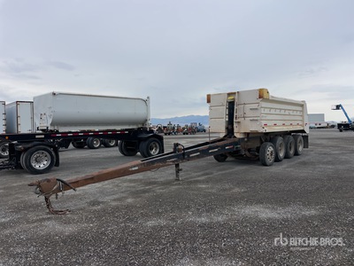 2007 Williamsen WPMT4A-SL18-32 18 ft Quad/A Pup Dump Trailer