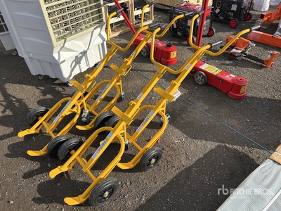 Multiquip Quantity of (4) 400 kg 3 Wheel Drum Trolley Divers - Magasin, entrepôt, consommateur (Unused)