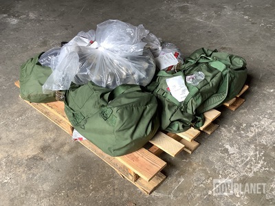 (4) Entrenching Tools, (6) Clothing Bags, (8) Duffel Bags & Assorted Items