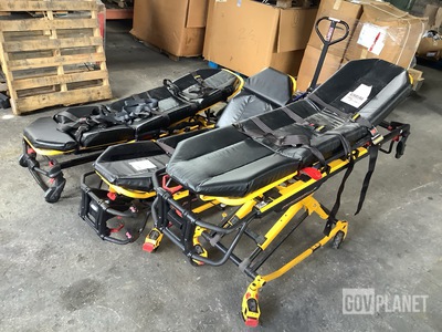 (3) Stryker Ambulance Cots