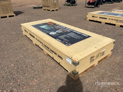 TMG MSC1220F 12 ft x 20 ft Metal Carport (Unused)