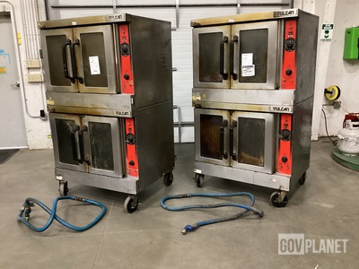 (2) Vulcan VC4GD-11D1 Double Commercial Ovens