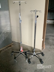 (2) Blickman IV Poles w/Wheels