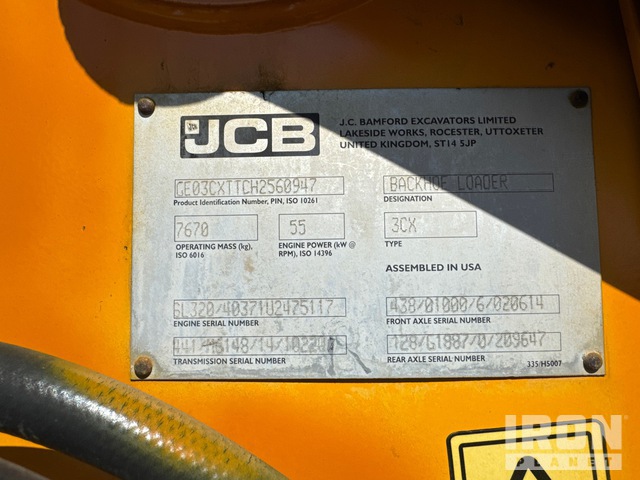 RETROEXCAVADORA 2019 JCB 3CX