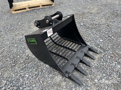 2025 Haener HSL800 3.7 P 800 mm Q/C Skeleton Excavator Bucket (Unused)