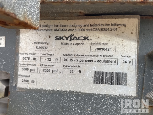 ELEVADOR TIJERA 2016 SKYJACK SJIII4632