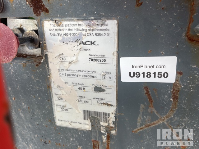 ELEVADOR TIJERA 2016 SKYJACK SJIII4740