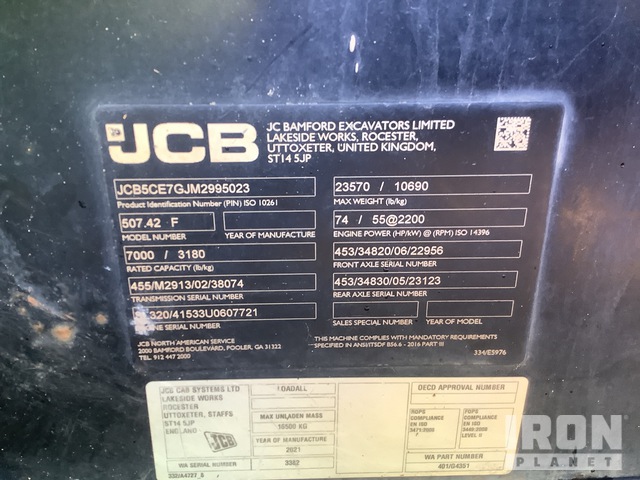 MANIPULADOR 2021 JCB