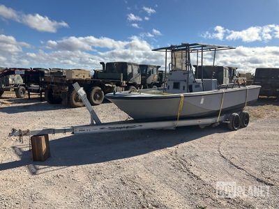 Center Console Boat w/Magic Tilt Boat Trailer