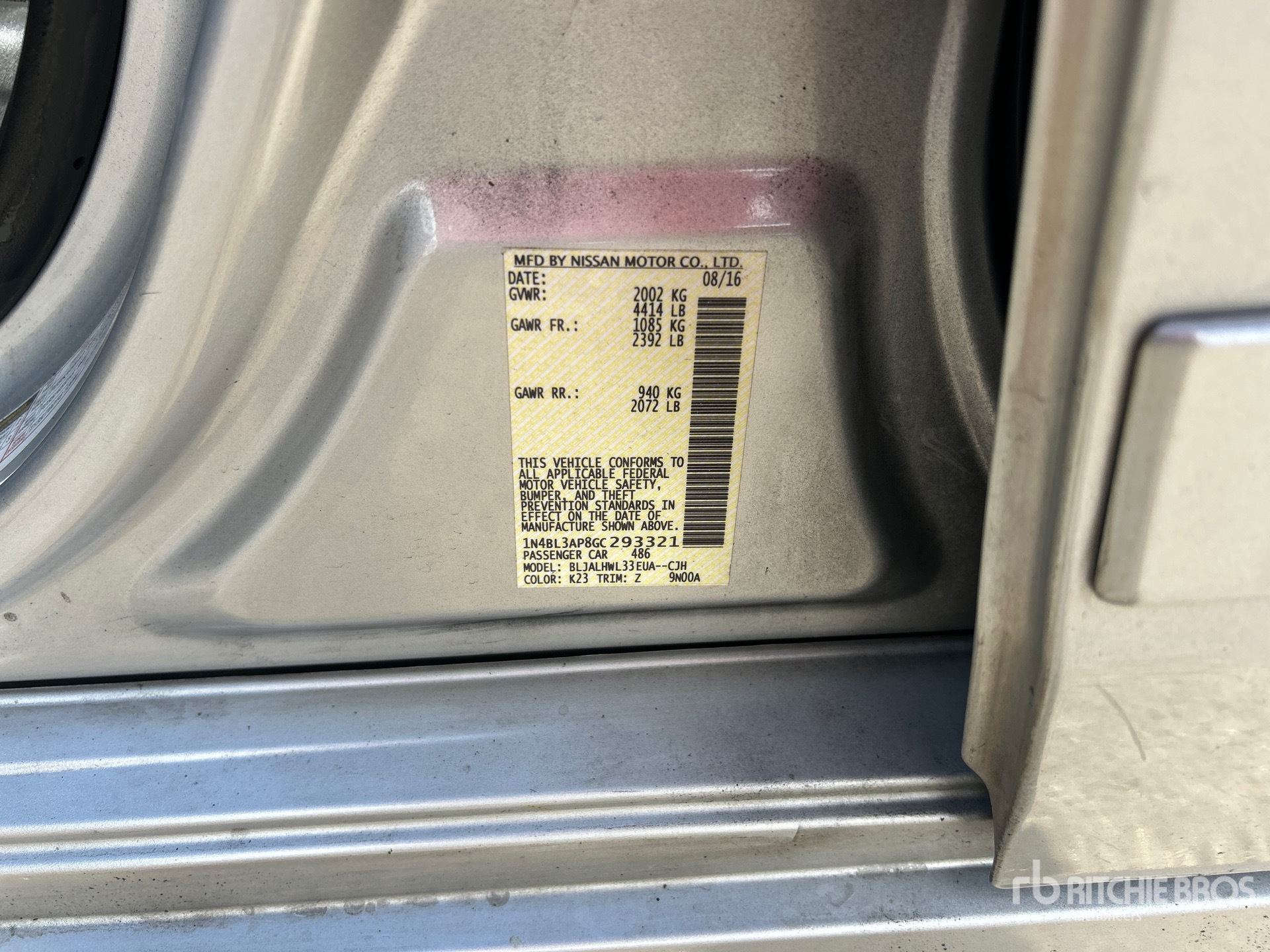 2016 Nissan Altima 3.5SR Automobile